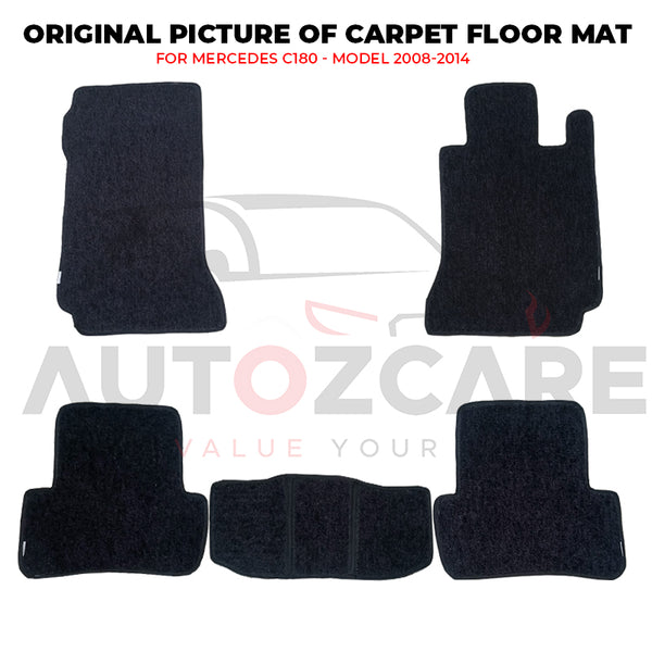 Mercedes C180 Genuine Fitting Carpet Floor Mat 5PCS -Model 2008-2014