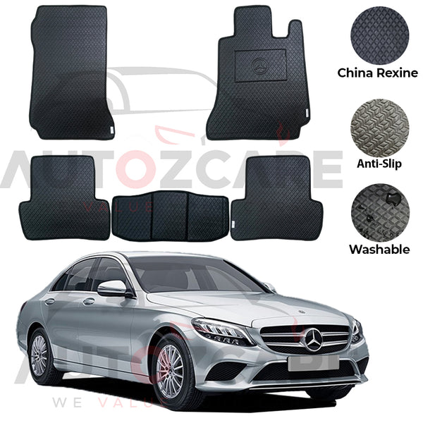 Mercedes C180 China Rexine Floor Mat 5PCS - Model 2015-2021