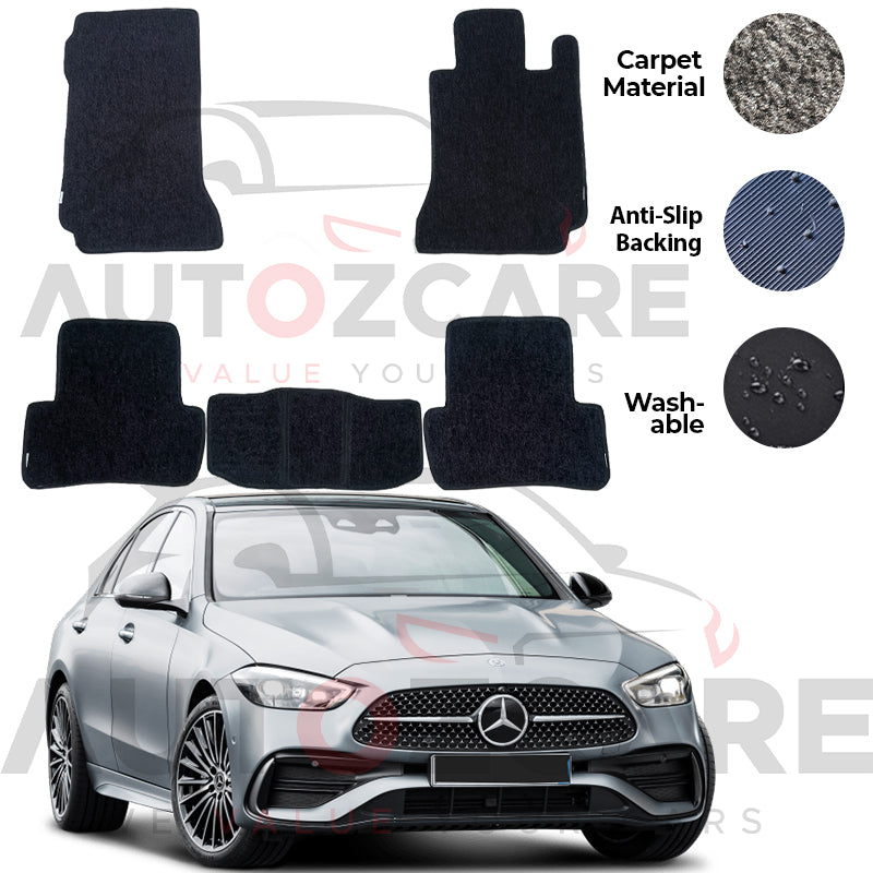 Mercedes C180 Genuine Fitting Carpet Floor Mat 5PCS - Model 2022-2025