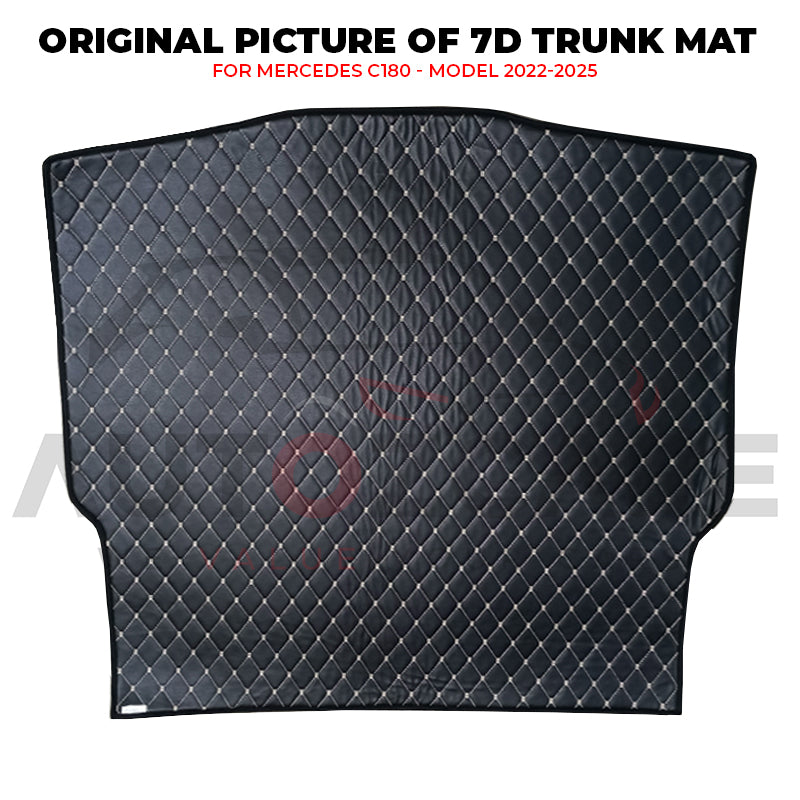 Mercedes C180 7D Custom Car Trunk Mat - Model 2022-2025