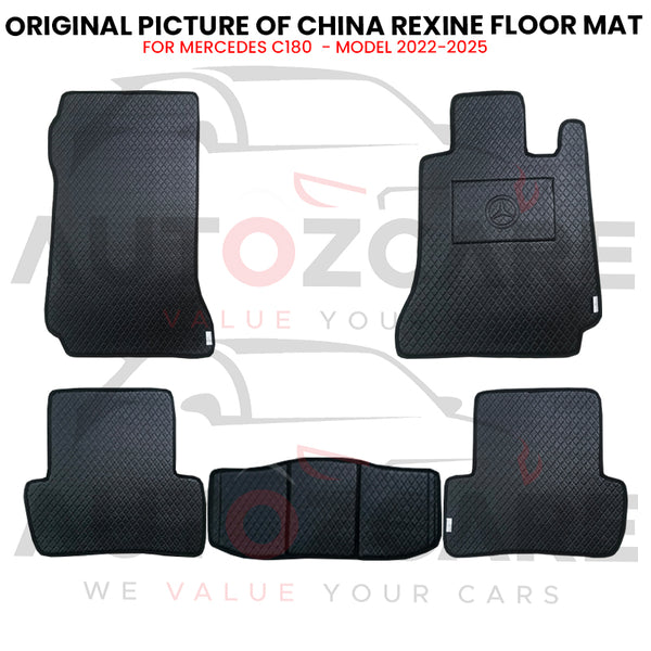 Mercedes C180 China Rexine Floor Mat 5PCS - Model 2022-2025