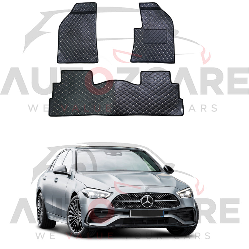 Mercedes C180 7D Floor Mat ( Flat Style ) 5PCS - Model 2022-2025