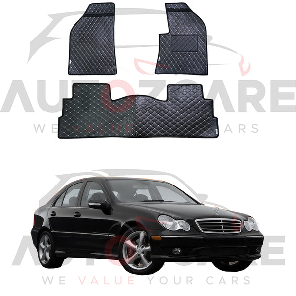 Mercedes C200 7D Floor Mat ( Flat Style ) 5PCS - Model 2001-2007