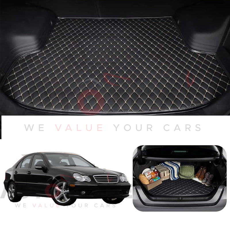 Mercedes C200 7D Custom Car Trunk Mat - Model 2001-2007