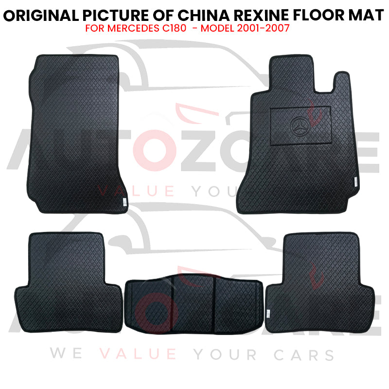 Mercedes C180 China Rexine Floor Mat 5PCS - Model 2001-2007