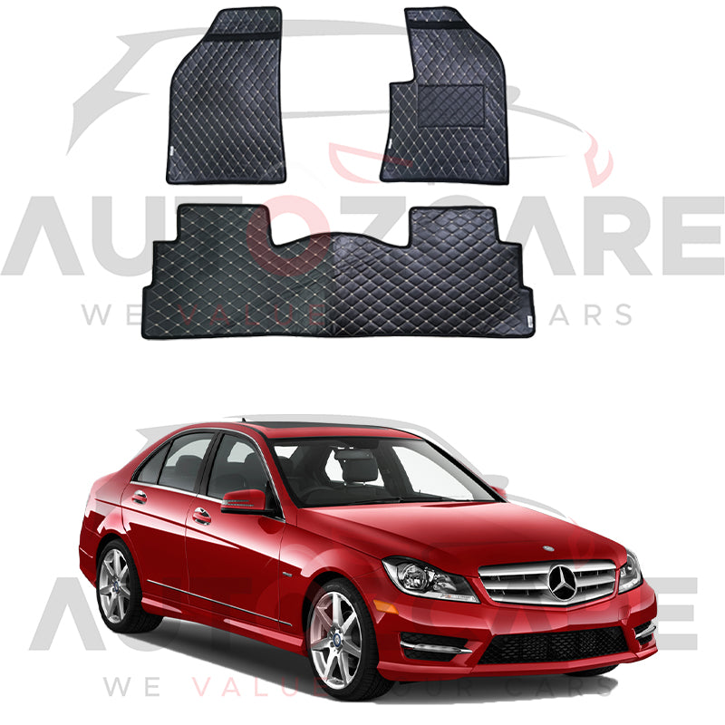 Mercedes C200 7D Floor Mat ( Flat Style ) 5PCS - Model 2008-2014