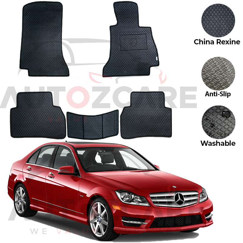 Mercedes C200 China Rexine Floor Mat 5PCS - Model 2008-2014
