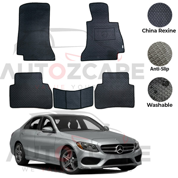 Mercedes C200 China Rexine Floor Mat 5PCS - Model 2015-2021