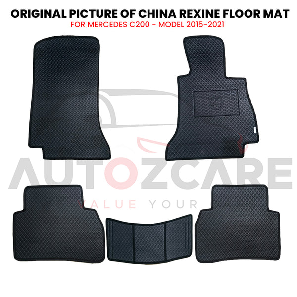 Mercedes C200 China Rexine Floor Mat 5PCS - Model 2015-2021