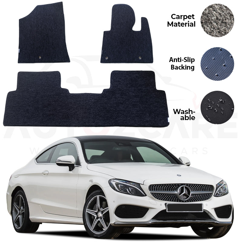 Mercedes C200 Genuine Fitting Carpet Floor Mat 3PCS