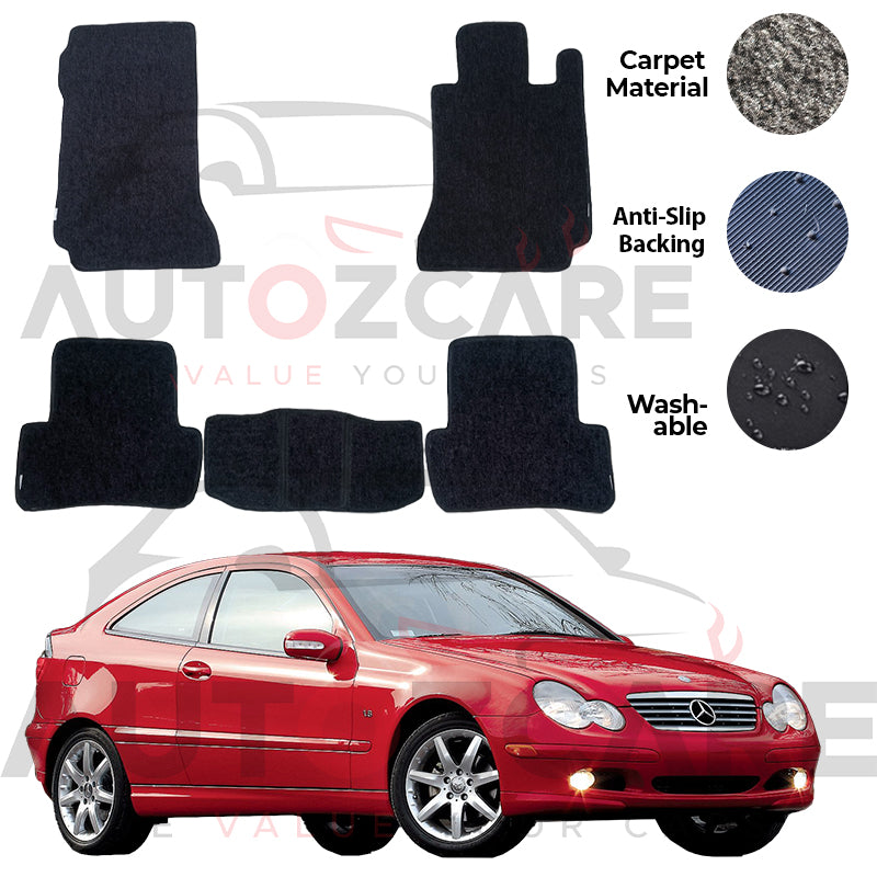 Mercedes C230 Genuine Fitting Carpet Floor Mat 5PCS -Model 1997-2007