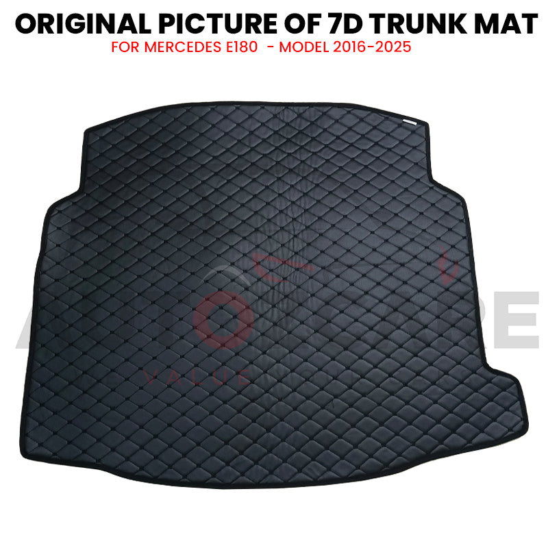 Mercedes E180 7D Custom Car Trunk Mat - Model 2016-2025
