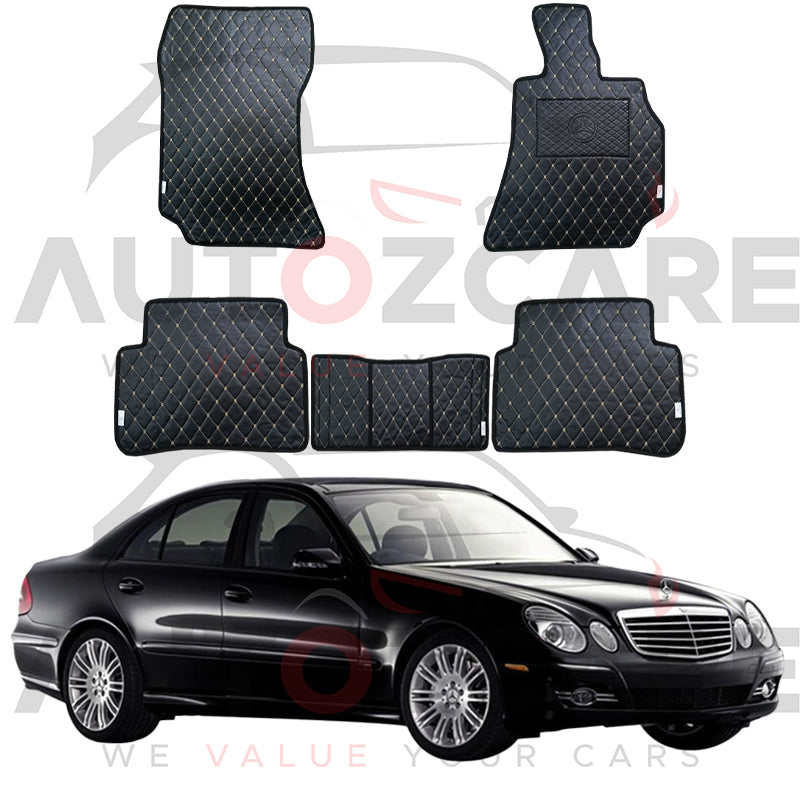 Mercedes E200 7D Floor Mat (Flat Style) 5PCS - Model 2002-2009