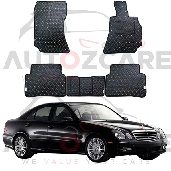 Mercedes E200 7D Floor Mat (Flat Style) 5PCS - Model 2002-2009