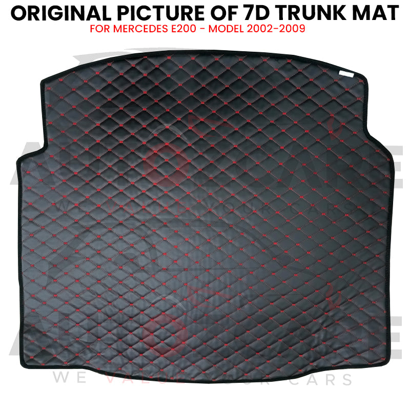 Mercedes E200 7D Custom Car Trunk Mat - Model 2002-2009