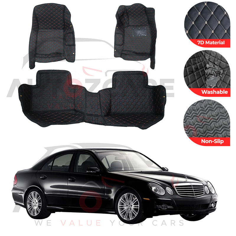 Mercedes E200 7D Floor Mat (Tray Style) 3PCS - Model 2002-2009