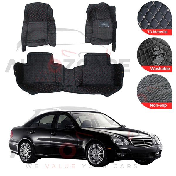 Mercedes E200 7D Floor Mat (Tray Style) 3PCS - Model 2002-2009