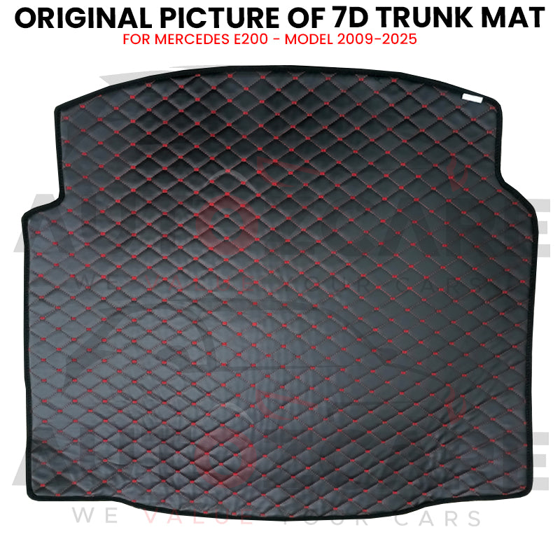 Mercedes E200 7D Custom Car Trunk Mat - Model 2009-2025