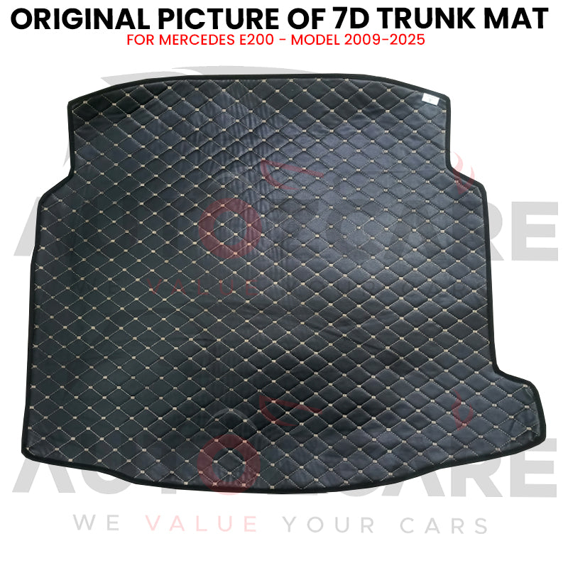 Mercedes E200 7D Custom Car Trunk Mat - Model 2009-2025