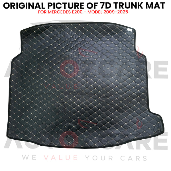 Mercedes E200 7D Custom Car Trunk Mat - Model 2009-2025