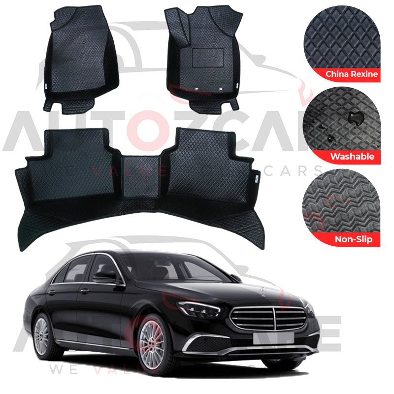 Mercedes E200 China Rexine Floor Mat (Tray Style) 3PCS - Model 2009-2025