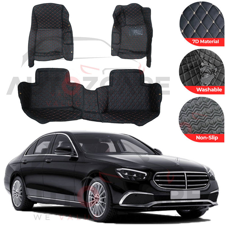 Mercedes E200 7D Floor Mat (Tray Style) 3PCS - Model 2009-2025