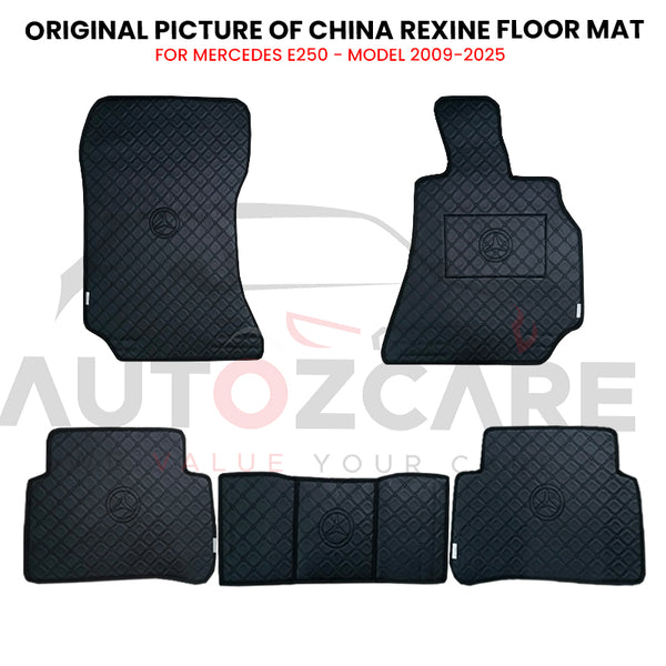 Mercedes E250 China Rexine Floor Mat 5PCS - Model 2009-2025