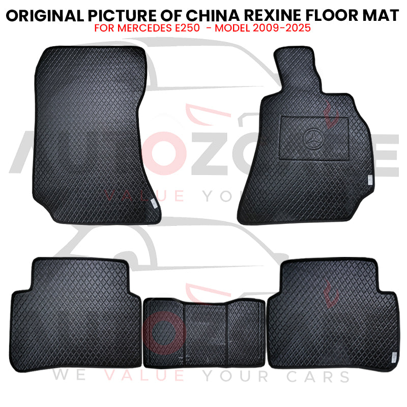 Mercedes E250 China Rexine Floor Mat 5PCS - Model 2009-2025