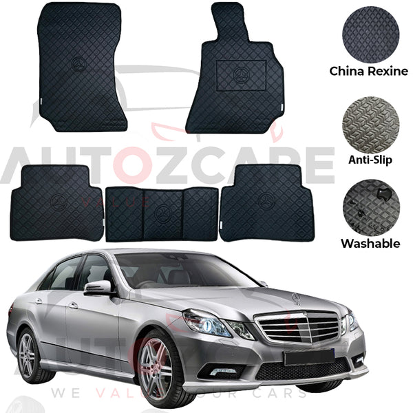 Mercedes E250 China Rexine Floor Mat 5PCS - Model 2009-2025