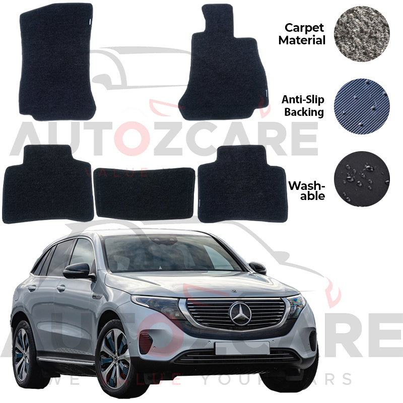 Mercedes EQC400 4Matic Genuine Fitting Carpet Floor Mat 5PCS - Model 2019-2025