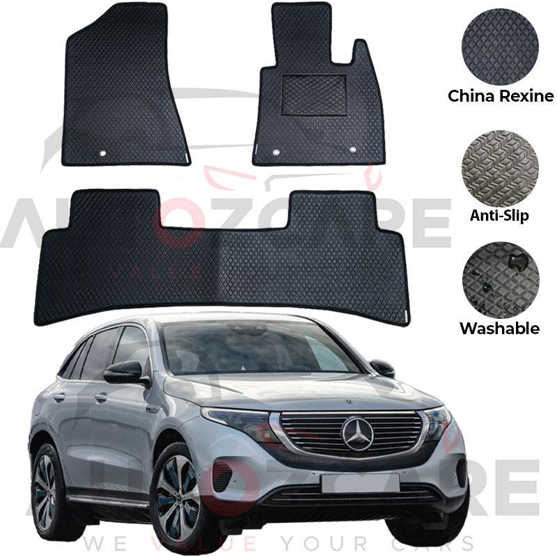 Mercedes EQC400 4Matic China Rexine Floor Mat 3PCS - Model 2019-2025