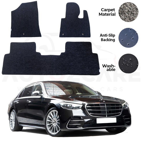 Mercedes S580e Genuine Fitting Carpet Floor Mat 3PCS