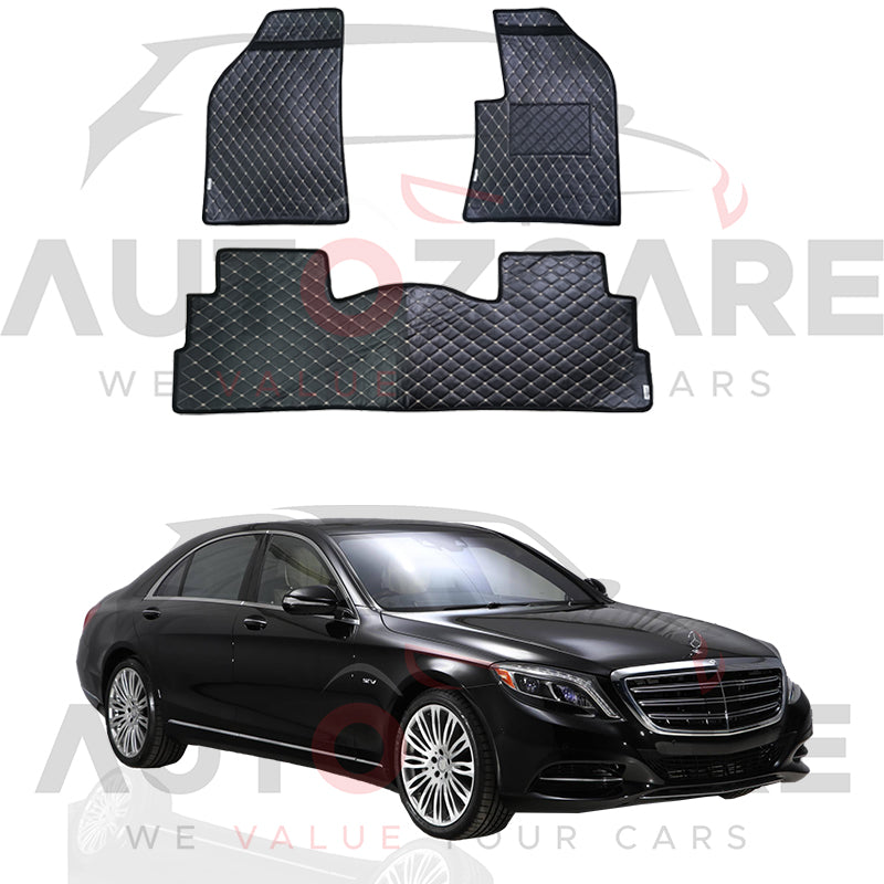Mercedes S600 7D Floor Mat ( Flat Style ) 3PCS - Model 2005-2013