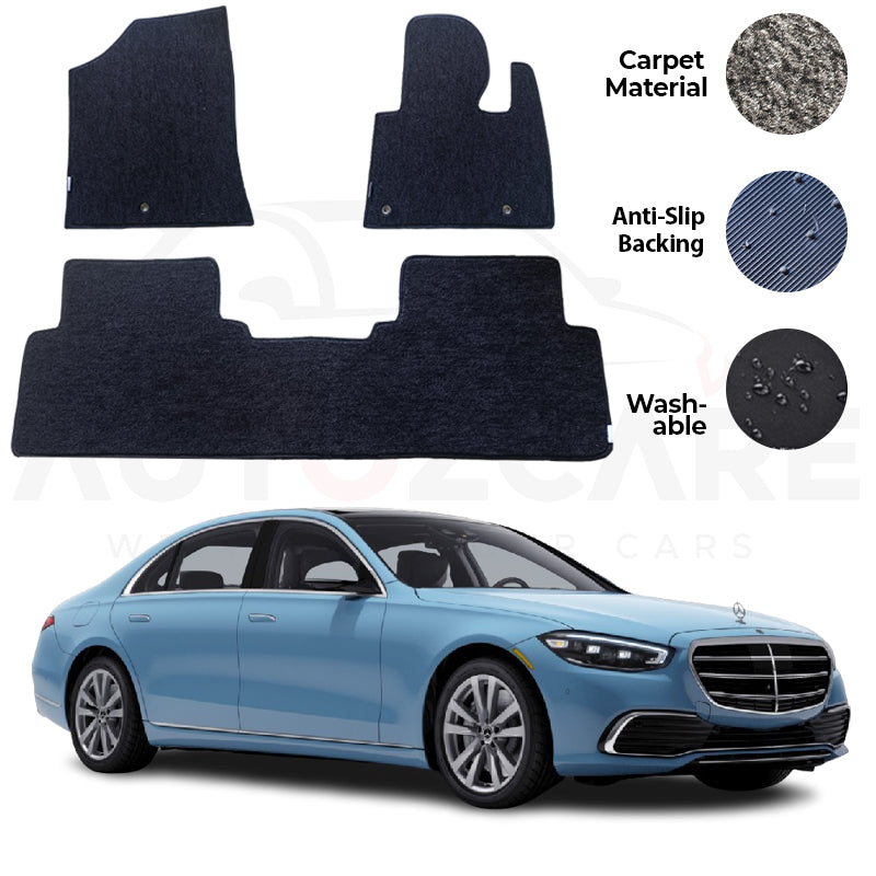 Mercedes S Class Genuine Fitting Carpet Floor Mat 3PCS - Model 2024