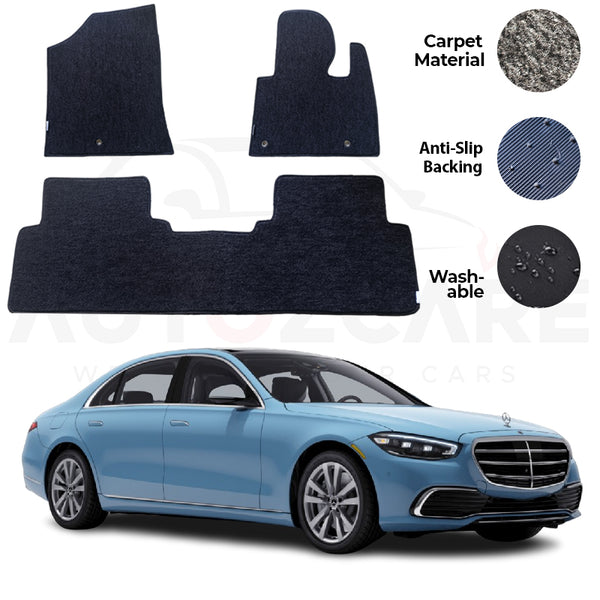 Mercedes S Class Genuine Fitting Carpet Floor Mat 3PCS - Model 2024