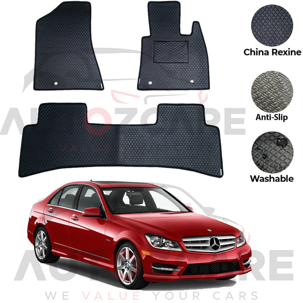 Mercedes C200 China Rexine Floor Mat 5PCS - Model 2008-2014