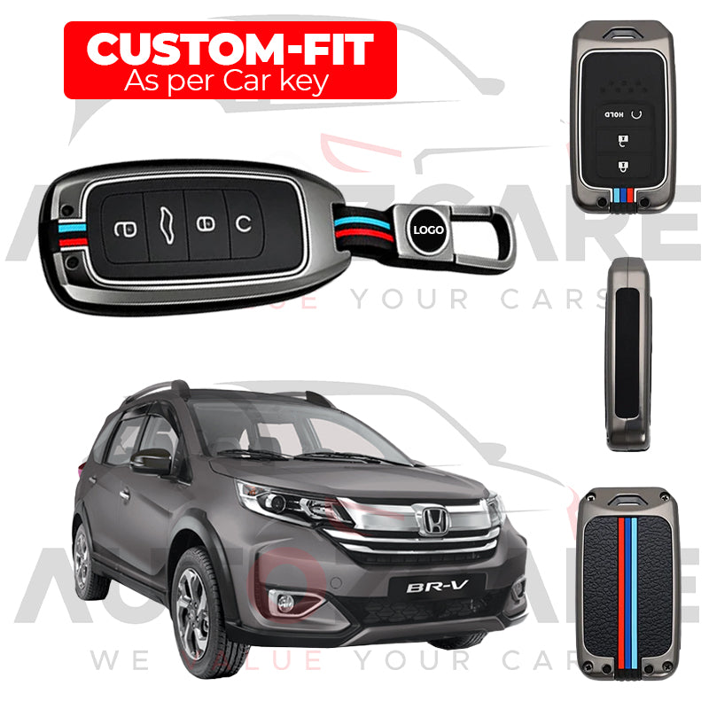 Honda BR-V Remote Key Cover with Keychain - Model 2017-2019