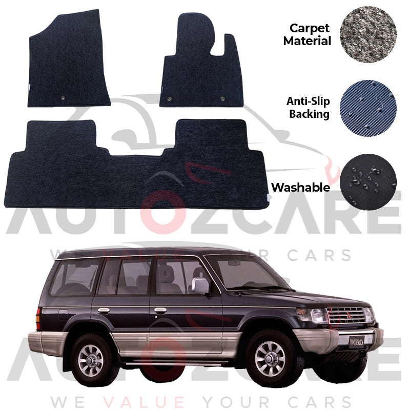 Mitsubiahi Pajero Genuine Fitting Carpet Floor Mat 3PCS - Model 1992-1998