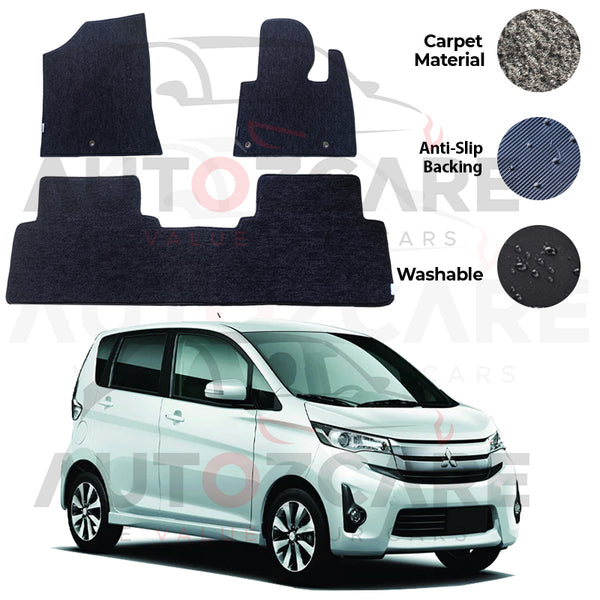 Mitsubishi EK Custom Fitting Carpet Floor Mat 3PCS - Model 2013-2019