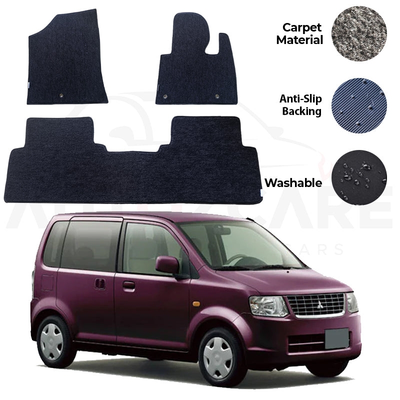 Mitsubishi EK Wagon Fitting Carpet Floor Mat 3PCS - Model 2006-2013