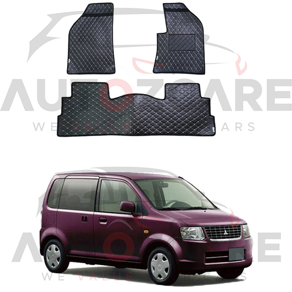 Mitsubishi EK Wagon 7D Floor Mat ( Flat Style ) 2Pcs - Model 2006-2013
