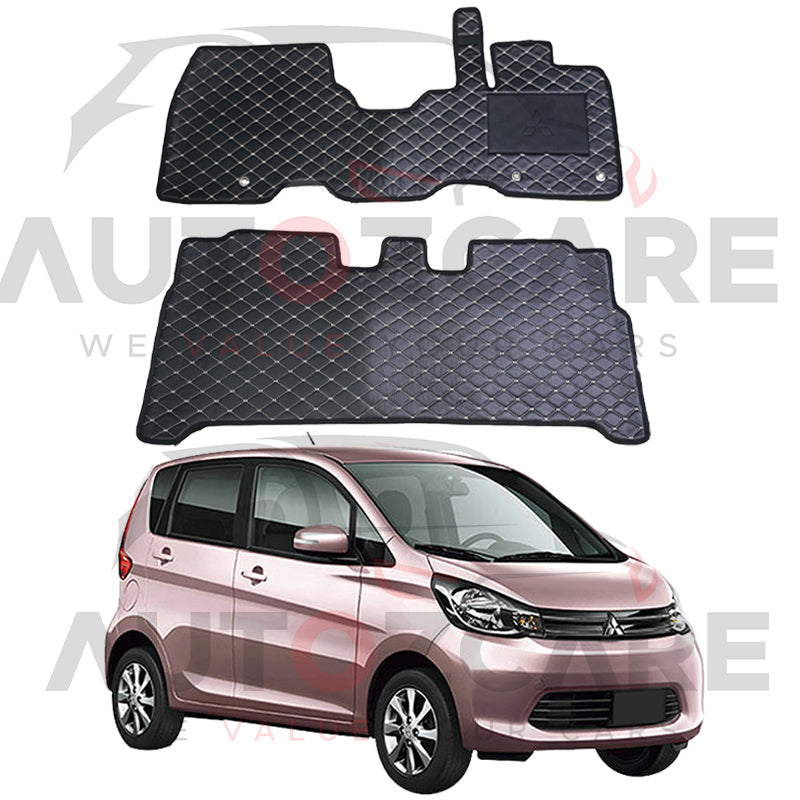 Mitsubishi EK Wagon 7D Floor Mat ( Flat Style ) 2Pcs - Model 2013-2019