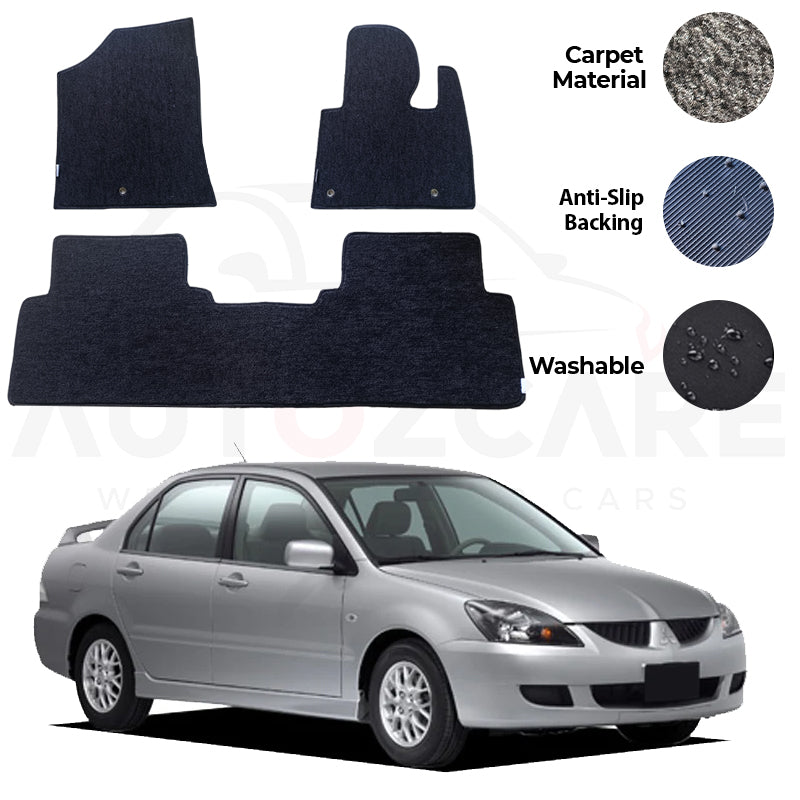 Mitsubishi Lancer Fitting Carpet Floor Mat 3PCS - Model 2004-2008