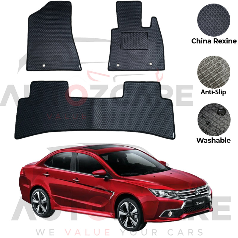 Mitsubishi Lancer China Rexine Floor Mat 3PCS - Model 2004-2020