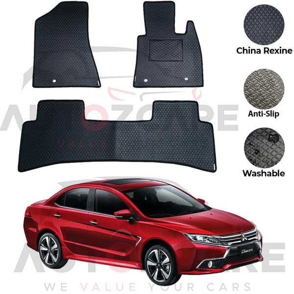 Mitsubishi Lancer China Rexine Floor Mat 3PCS - Model 2004-2020