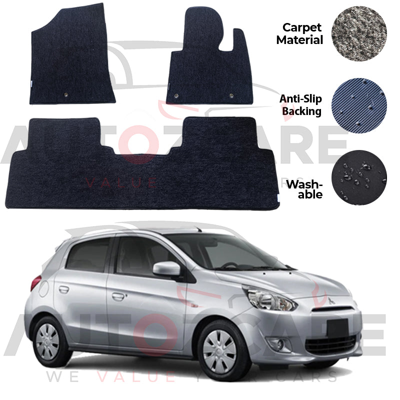 Mitsubishi Mirage Fitting Carpet Floor Mat 3PCS - Model 2012-2018