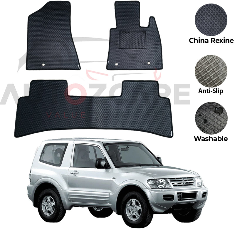 Mitsubishi Pajero China Rexine Floor Mat 3PCS - Model 1999-2006
