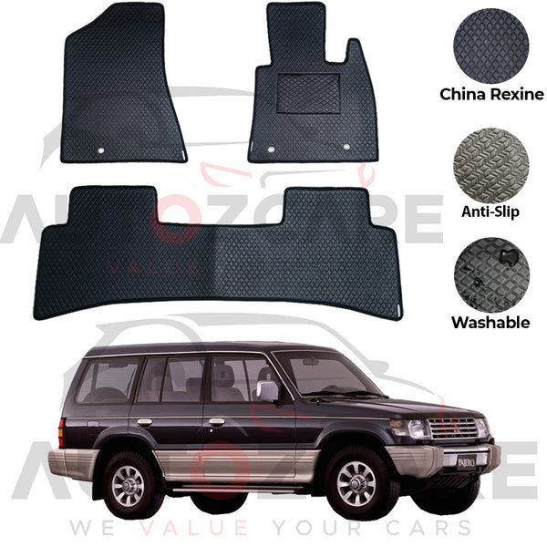 Mitsubishi Pajero China Rexine Floor Mat 3PCS - Model 1992-1998