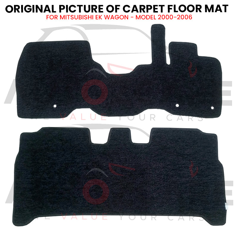 Mitsubishi EK Wagon Fitting Carpet Floor Mat 2PCS - Model 2000-2006