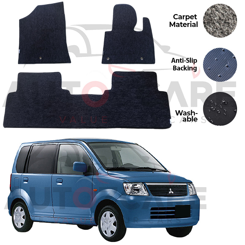 Mitsubishi EK Wagon Fitting Carpet Floor Mat 2PCS - Model 2000-2006